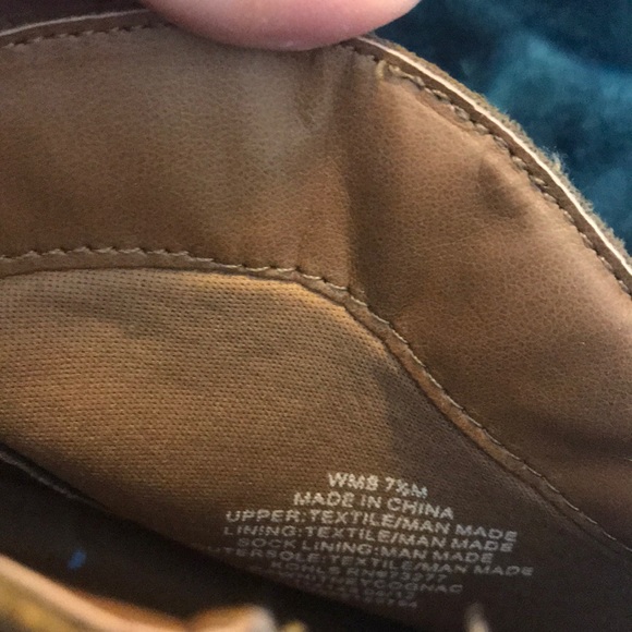 Candie’s Cognac Heeled Ankle Booties Suede 7.5 - Picture 9 of 10